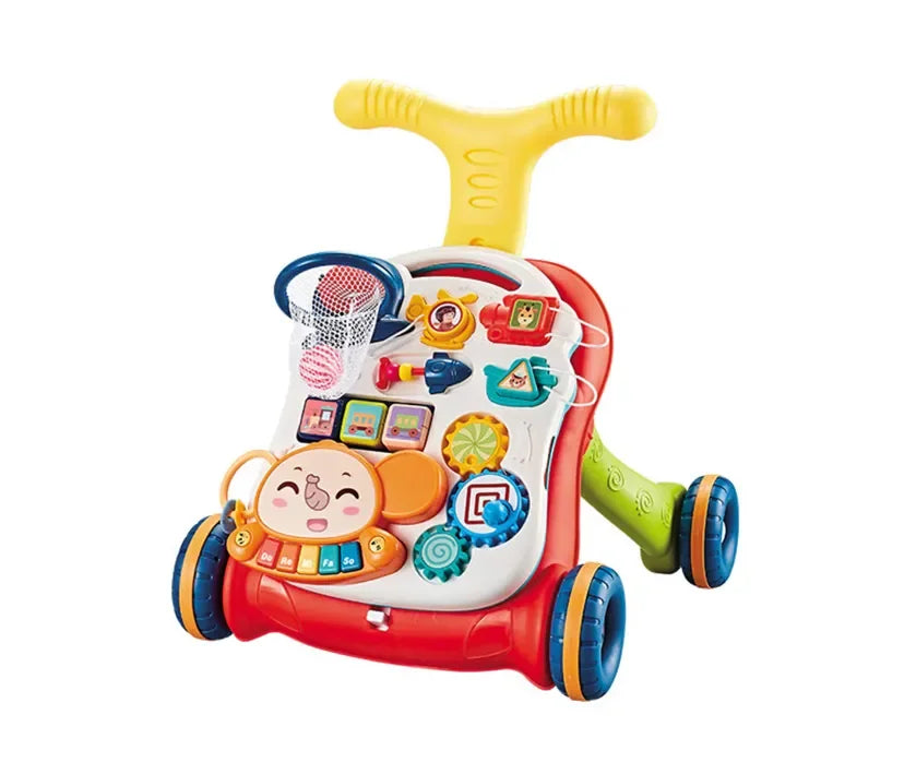 Antepremergător AT PERFORMANCE, 2 în 1 cu Panou Interactiv și Masă de Activități – Muzical, Educativ și Distractiv